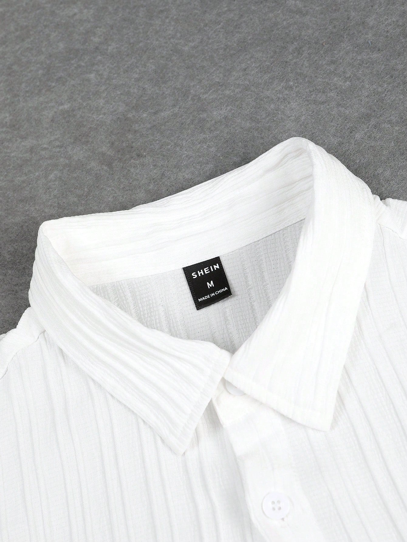 Manfinity Homme Men Solid Button up Shirt & Drawstring Waist Pants without Tee