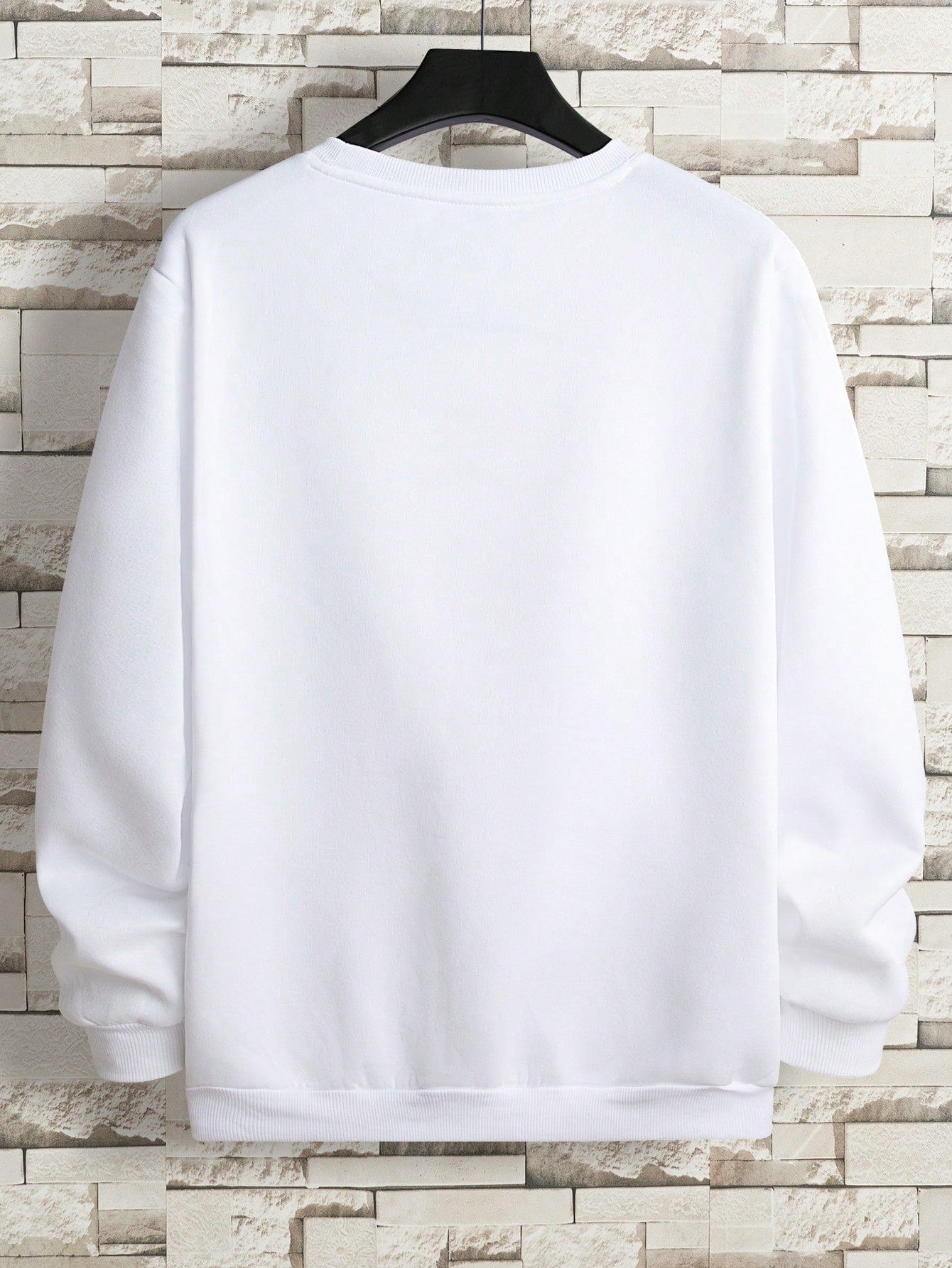 Manfinity Dauomo Men Letter Graphic Thermal Lined Sweatshirt , Fall Winter